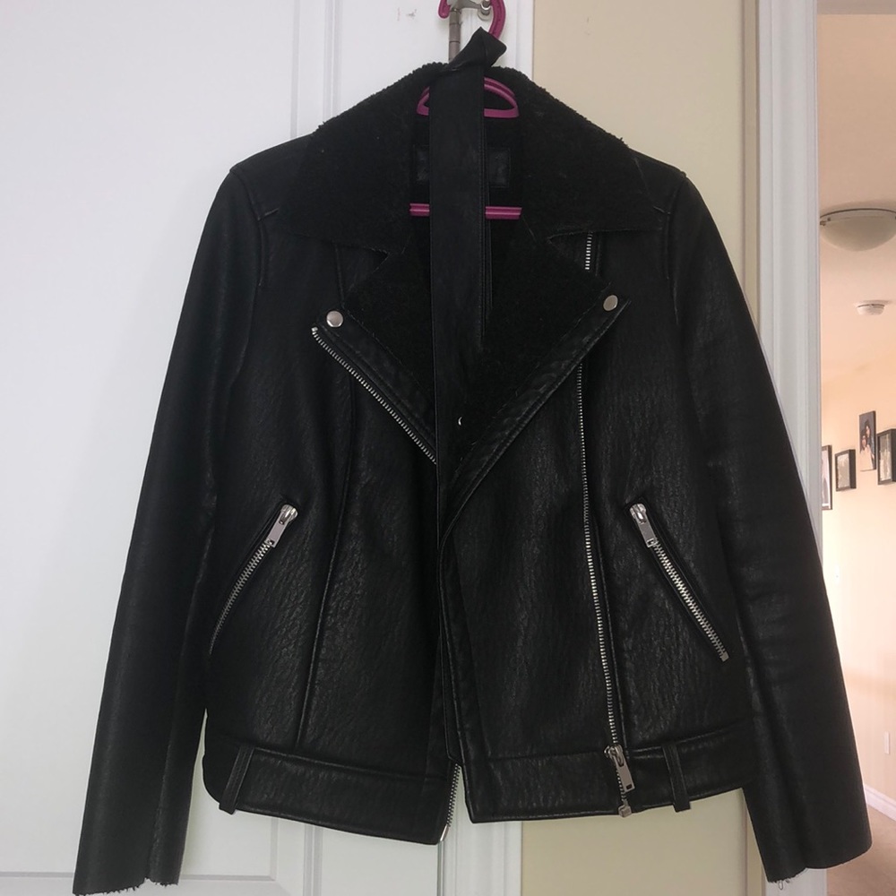 Black biker jacket